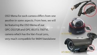 iWatchYou CCTV Camera OSD Menu Functions