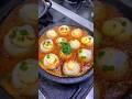 hot plate mushroom filled with egg 🍄🥚#food #daily #shorts #asianfood #satisfying