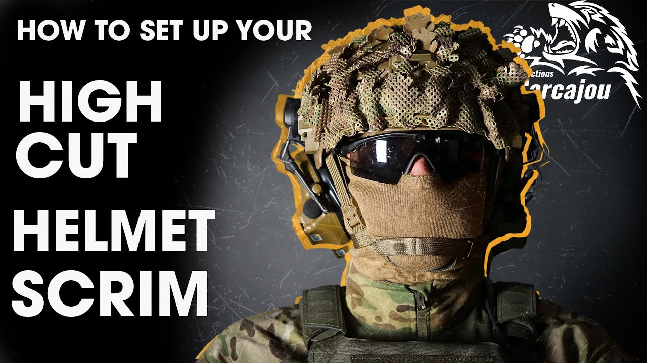 High Cut Helmet Scrim Tutorial YouTube High Cut Helmet Scrim Tutorial YouTube