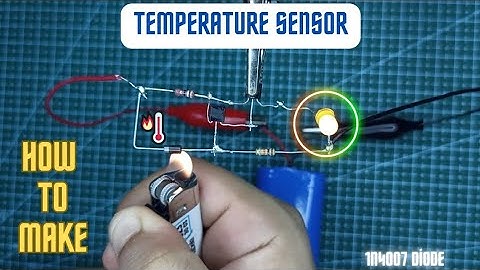 How to Make a Temperature Sensor Circuit  Using a Diode #1n4007 #bc547 #temperaturesensor #circuit
