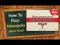 Monopoly rules (old 11/7/20)