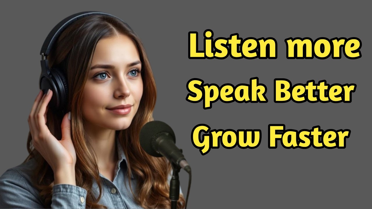 Listen More, Speak Better, Grow Faster | The Secret to English Fluency