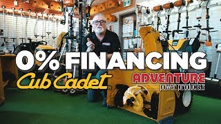 Cub Cadet, 0% Financing, Adventure Power Products
