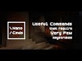 NanoCmds: Useful commands that require very few keystrokes. [Minecraft: Bedrock Edition]