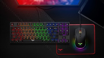 Havit Mechanical Keyboard and Mouse Combo Wired 89 Keys Backlit Gaming Keyboard Red Switch