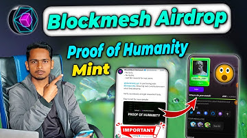 Blockmesh airdrop TGE | Blockmesh Proof of Humanity Mint | Blockmesh airdrop withdraw