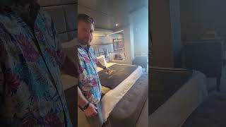 MSC Seascape Yacht Club Deluxe Suite with Balcony.  June 2023.  Complete room tour.