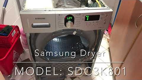 Samsung Dryer SDC3K801 TE04 error Code, Solution.