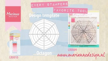 The octagon Design template | Marianne Design Stamp Master | Cardmaking