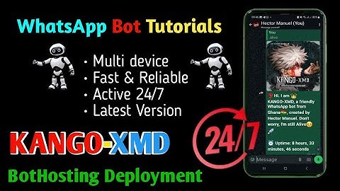 How to deploy KANGO-XMD WhatsApp Bot On BotHosting Panel | Working  Fast & 24/7