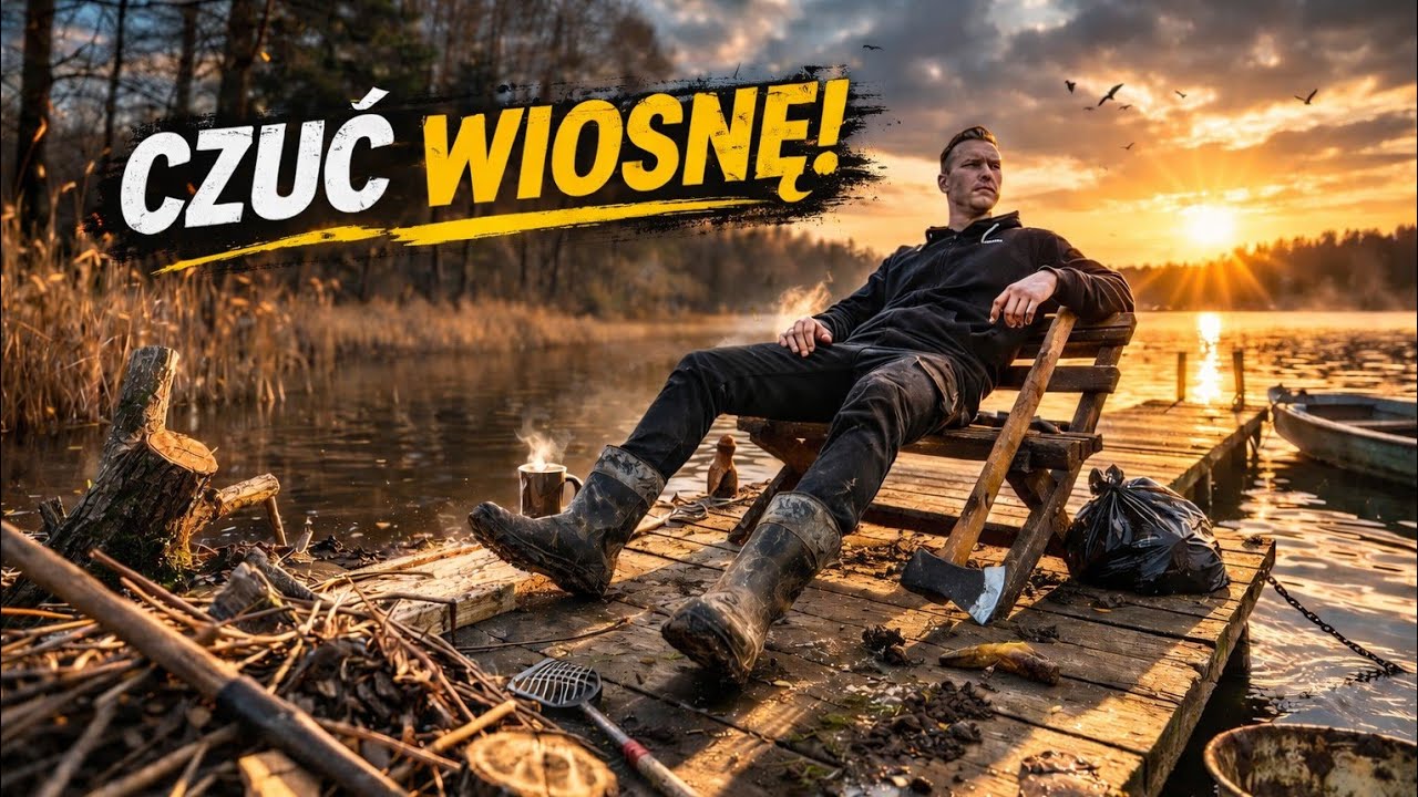 Czuć wiosnę robię porządek na  pomoście 