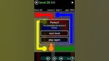 Flow Free Bridges Classic Pack 6x6 Level 26 Walkthrough
