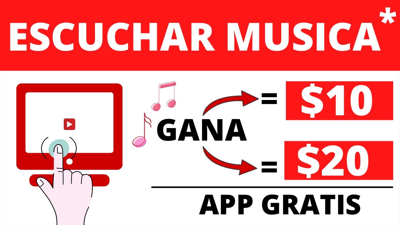 Gana $10 + $20 Escuchando Música Gratis ( Nueva Aplicación ) Gana