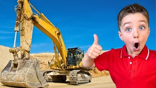 Excavators and Real Construction Equipment Vehicles with Oliver and Lucas👷‍♀️ by Oliver and Lucas - Educational Videos for Kids 28,586 views 9 months ago 3 minutes, 55 seconds