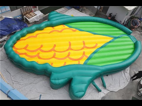 14m L*10m W the world largest Inflatable pop corn jump pad