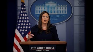 WATCH: Sarah Sanders, Rex Tillerson hold daily White House news briefing