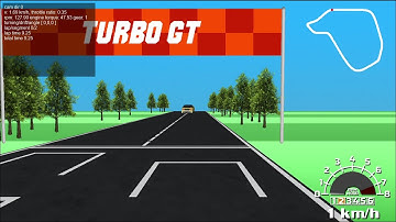 Pseudo-3d Scrolling Racing Game 1