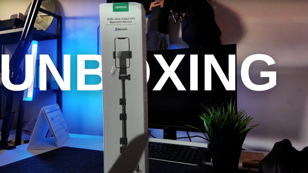 UGREEN selfie stick tripod w/ remote  | asmr unboxing