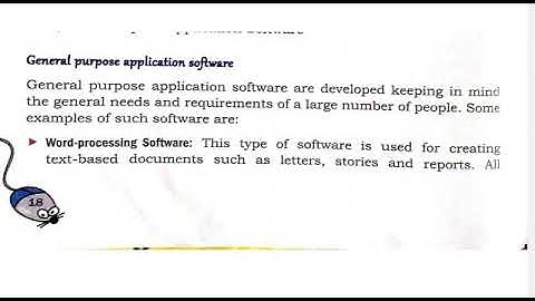 Class - 5 Subject - Computer  Chapter - 2 Topic - General Purpose Application Software