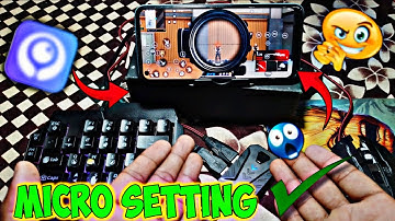 Fastest Micro Setting for AWM in Free Fire 🔥 | Moowii Gaming Keyboard Mouse Setup | PC-Like Trick!