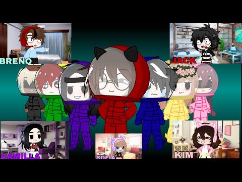 KIM E SEUS AMIGOS EM UMA AVENTURA NO AMONG US - Gacha Club