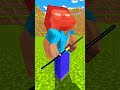 HELP Herobrine Cut Wood with Katana VS Monster School students (Bones - Imagine Dragons) #shorts
