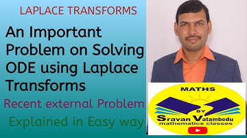Laplace Transform Important Problem@VATAMBEDUSRAVANKUMAR