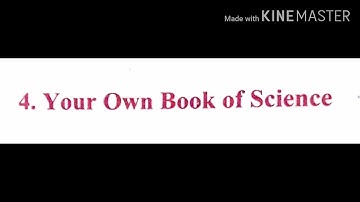 Std 4 | ENGLISH | Lesson 4 | YOUR OWN BOOK OF SCIENCE | Part 1