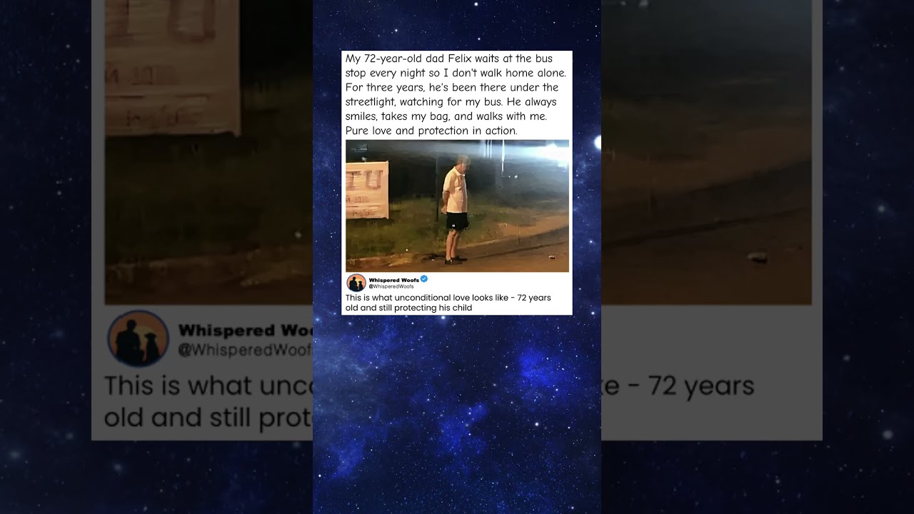 72 Year Old Dad Waits At Bus Stop Every Night For 3 Years Love Has No Age 
