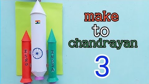 EASY! HOW TO MAKE CHANDRAYAAN 3 ROCKET GSLV MK III OUT OF CHART PAPER | Chandrayaan 3 rocket LVM-III