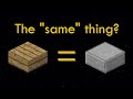 Minecraft's Wooden Slab that's Actually Stone