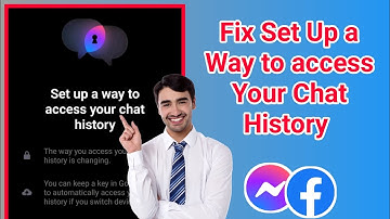 Messenger wants to create PIN. How to ignore this message | Set up a way to access your chat history
