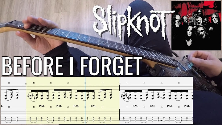 Before I Forget Guitar version - Guitar performance video thumbnail