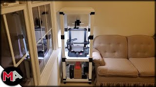 3D Printer Enclosure made from 3 Lack Tables