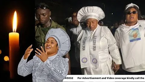 SAHEED OSUPA GOSPEL FANS ESTHER IGBEKELE LEAD CROUD AT EGBIN ORUN CANDLE NIGHT TO HER LEFTOVER HOUSE