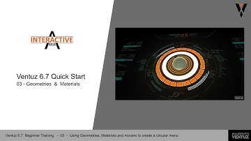 Ventuz Quick Start Tutorial - 03 - Geometries, Material, Simple Animation and Layers
