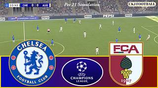 チェルシー対FCアウクスブルク｜チャンピオンズリーグ決戦｜PES 21シミュレーション screenshot 3