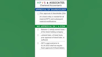 Related Party Transactions by Listed Companies from FY 2022-23 - SEBI LODR Compliances #shorts @hpvs