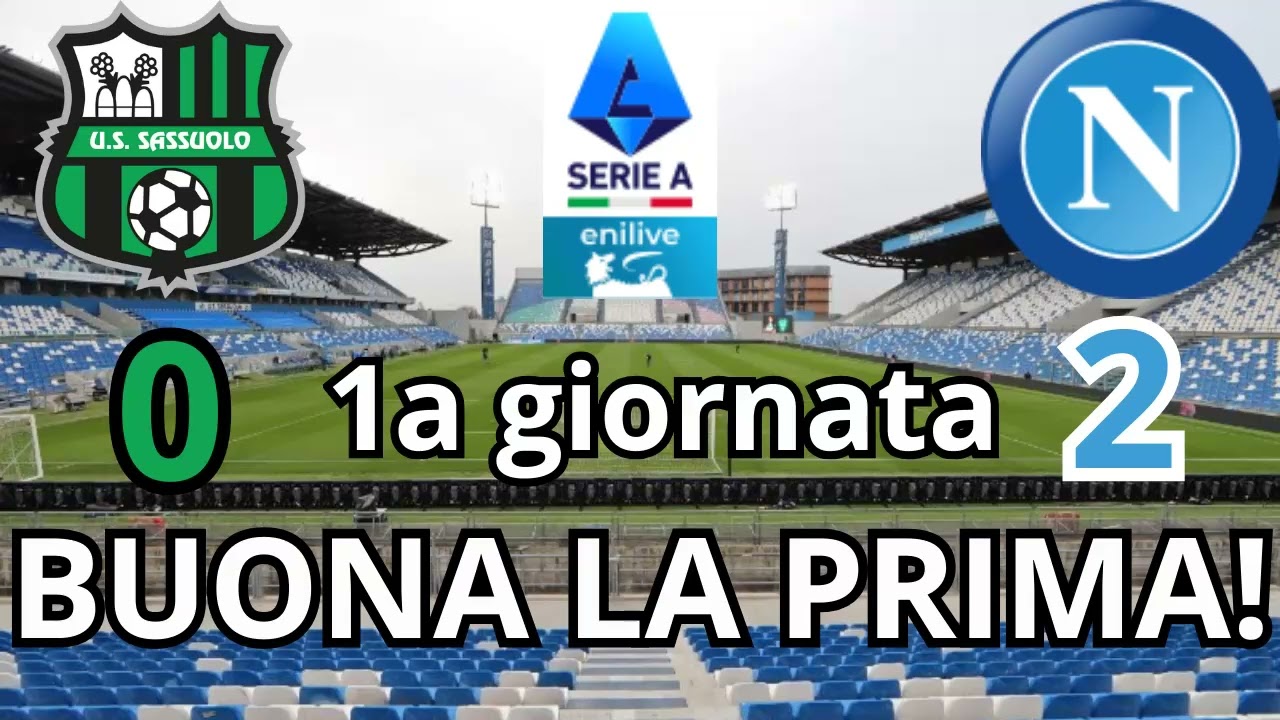 BUON PRIMO PASSO! DE BRUYNE EUROGOL D'ESORDIO! - (1a giornata Serie A 2025-2026) Sassuolo 0-2 Napoli