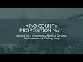 King County, Proposition No. 1: Medic One - Emergency Medical Services Replacement of Existing Levy