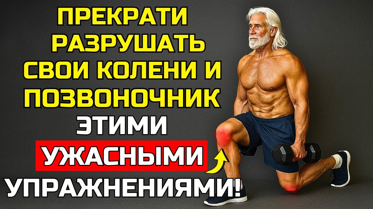 10 УПРАЖНЕНИЙ КОТОРЫЕ СИЛЬНЕЕ ВСЕГО РАЗРУШАЮТ ТВОИ КОЛЕНИ И ПОЗВОНОЧНИК ПОСЛЕ 40