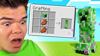 MINECRAFT But CRAFTING Spawns DANGEROUS MOBS!