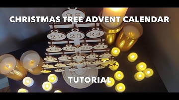 Christmas Tree Advent Calendar Tutorial - Glowforge and Laser Cutting