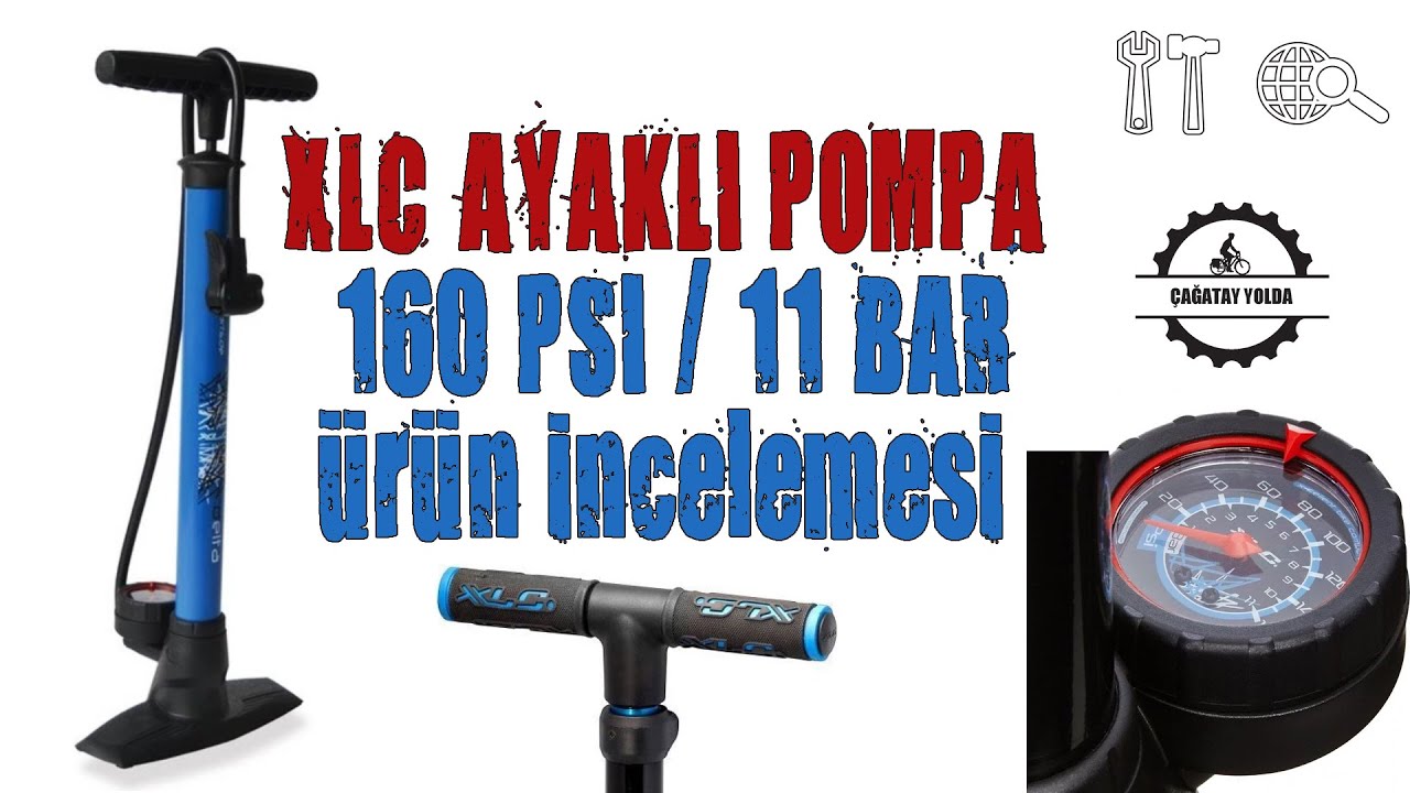 XLC AYAKLI POMPA 160 PSI / 11 BAR ÜRÜN İNCELEMESİ (DELTA PU-S04)