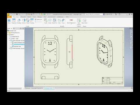 Create a simple orthographic drawing in Autodesk Inventor