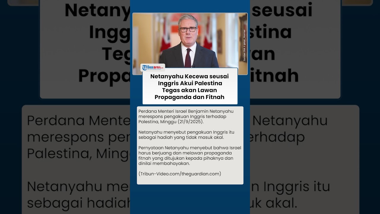 Netanyahu Tegaskan Israel Harus Lawan Propaganda dan Ancaman setelah Inggris Akui Palestina