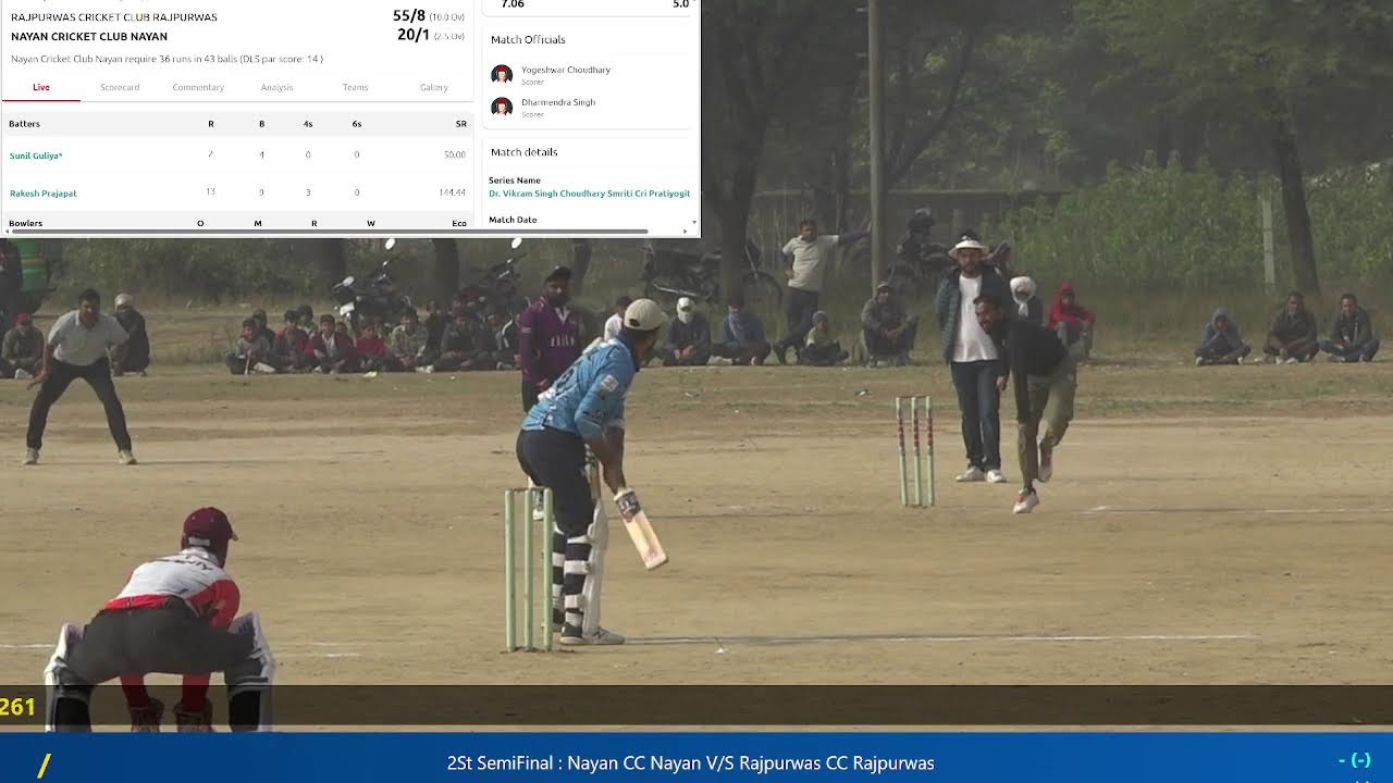 2St SemiFinal : Nayan CC Nayan V/S Rajpurwas CC Rajpurwas