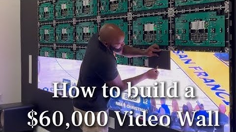 How to build a $60,000 Video Wall (full install video)