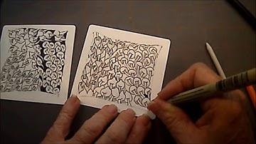 Poke Root and Poke Leaf Tangle Pattern Lesson #59