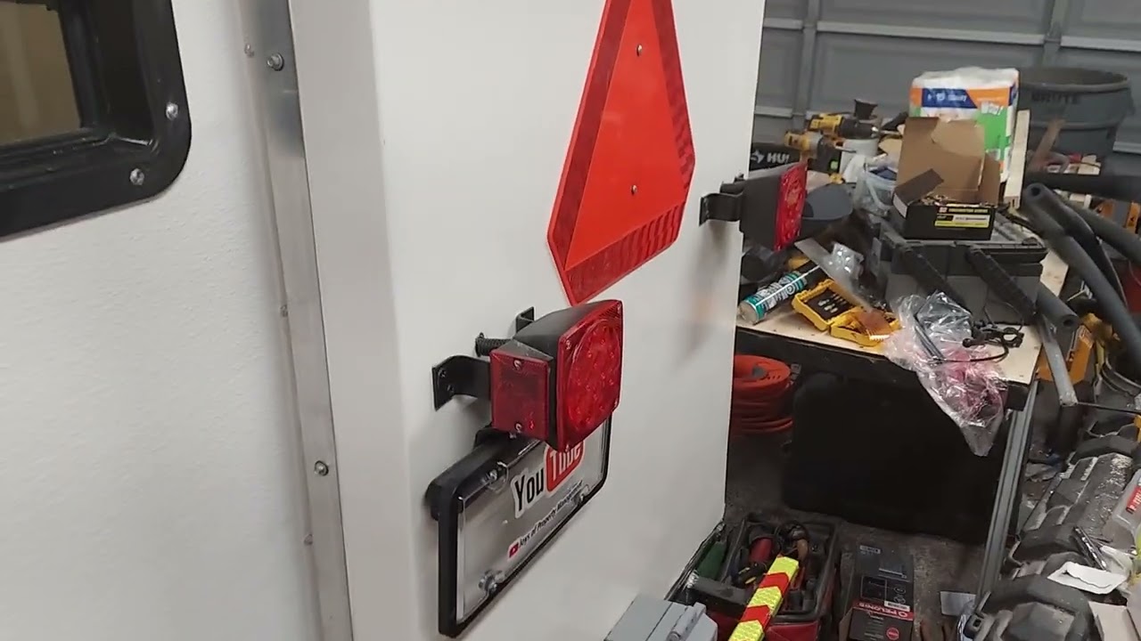 Bicycle Camper Trailer with slide-out Video 72. More interior